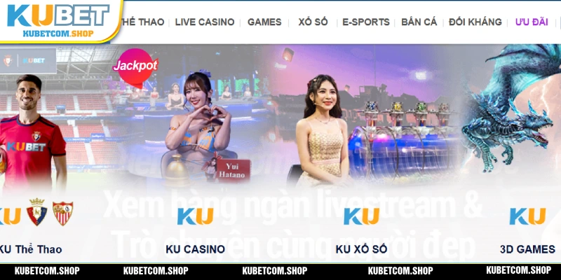 KUBET mang đến nhiều hình thức giải trí đầy hấp dẫn