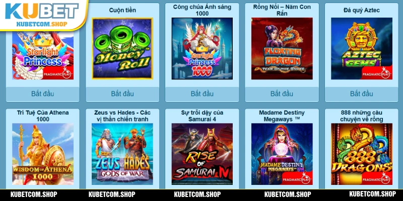 Nổ hũ KUBET sở hữu nhiều trò chơi hấp dẫn và cơ chế đặc biệt